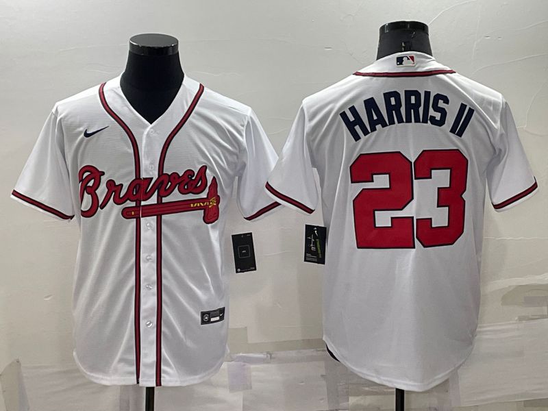 Men Atlanta Braves #23 Harris ii White Game Nike 2022 MLB Jersey